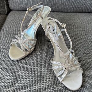 Nina Bobbie JS Ivory Dress Sandal Heels